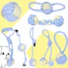 Interactive Dog Toys For Aggressive Chewers Cotton Rope Big Indestructible Dog Pet Toys For Large Small Dogs Interactive Durable 1