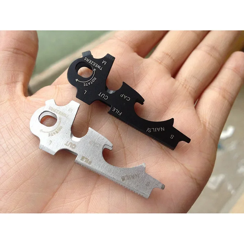 Compact 8-in-1 Multifunctional Keychain Carabiner Gadget
