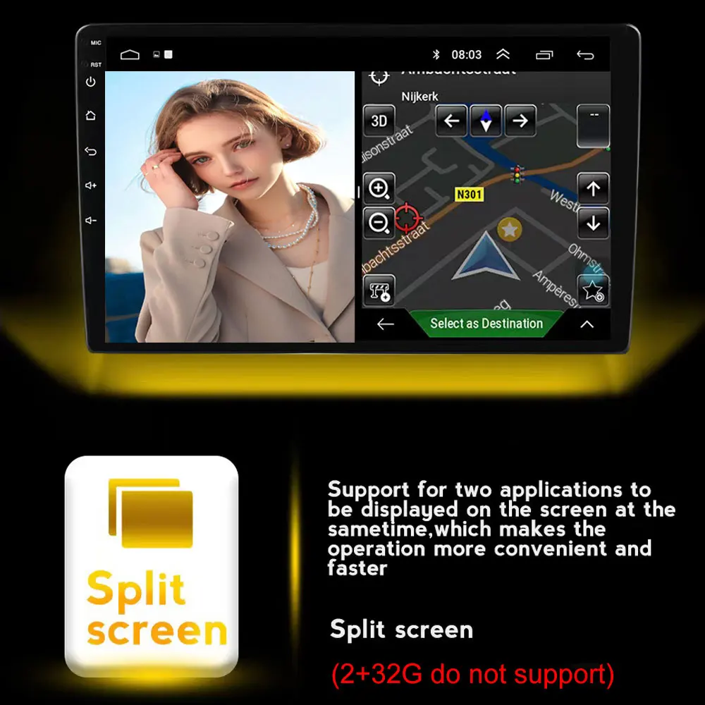   Ƽ̵  ÷̾, ׺̼ ׷ GPS, 2din TV ڽ  , 9 ġ ȵ̵ 13, ǾƮ Ƹ 2 2019-2022