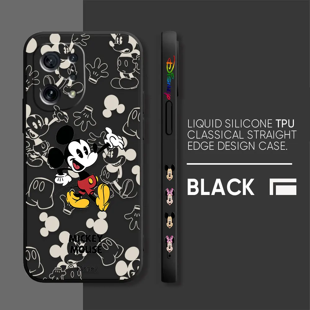 thumbnail image 1 of Case For OPPO FIND X6 X3 REALME X7 X50 RENO 2 4Z 4 6 Lite 5Z 5F 4G 5G PRO Liquid Silicone Case Funny Mickey Minnie Mouse, 1 of 5