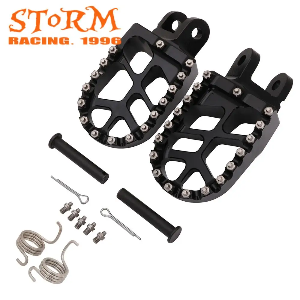 Footrest Footpegs Foot Pedal Foot Pegs For Honda CR 80 85 CRF1000L CRF 1000 L DTC XR250 XR400 XR650 KLX KLR