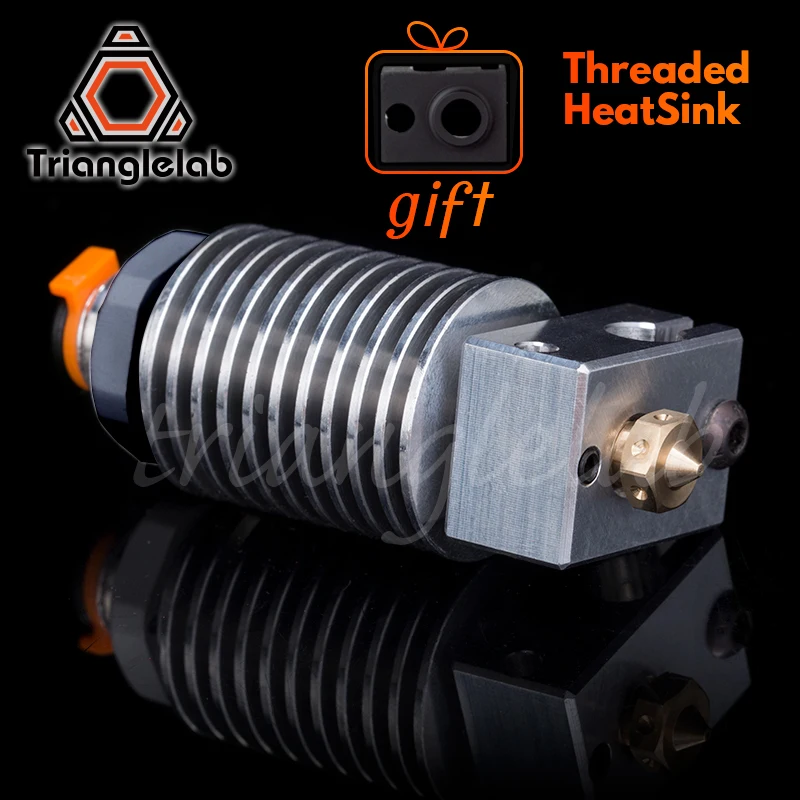 C V6 Threaded HeatSink v6 hotend remote Bowen print J-head Hotend heater block heat break for HOTEND for PT100 tatan extruder clone prusa mini hotend set heatsink heater block heat break v6 nozzle radiator kit for prusa mini