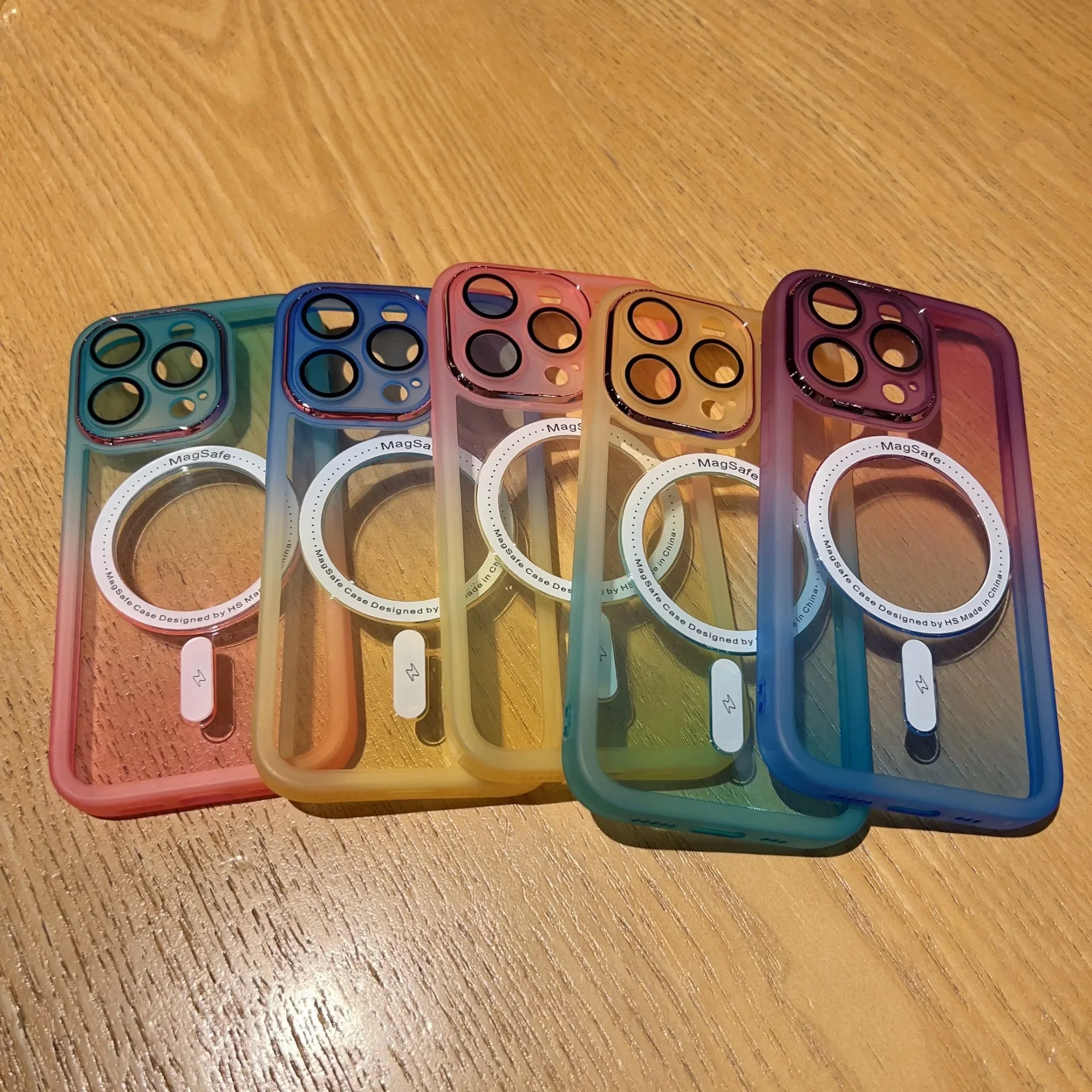 Double Color Gradient MagSafe-Compatible Matte Magnetic Slim Soft Case