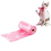 120 Count Extra Thick Leakproof Poop Bags - Vibrant Pink & Purple Designs, High-Quality Polyethylene Trash Bags for Dogs 6