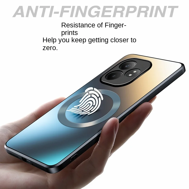 Hard Matte Magnetic Wireless Charging Protective Back Cover Case