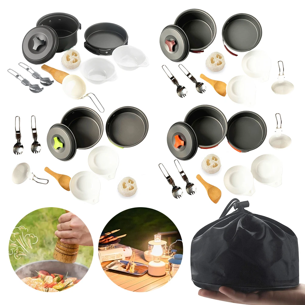 11Pcs Camping Cookware Set @Chris.Hikes.USA Equipment 1
