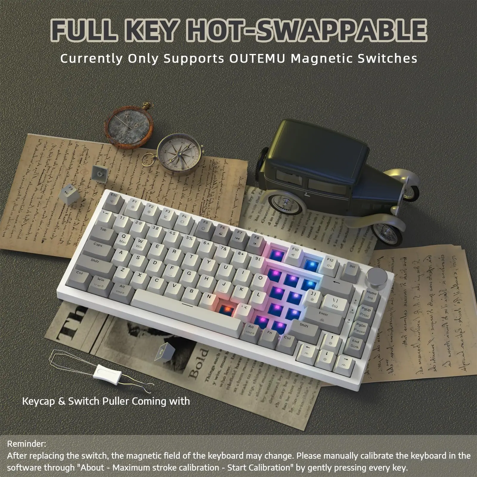 Customizable Mechanical Keyboard with Magnetic Switches