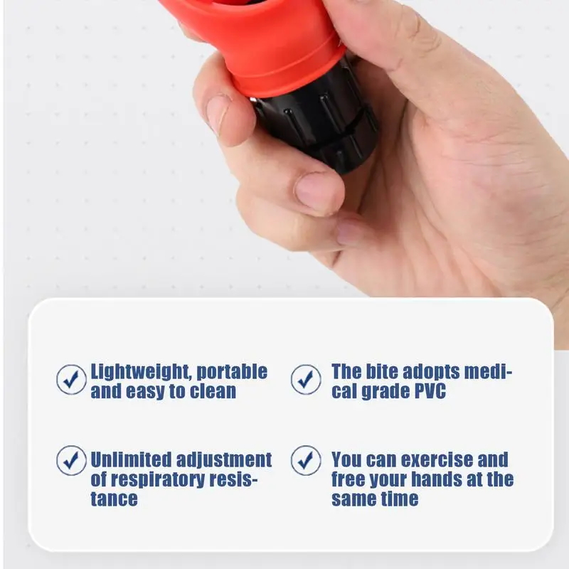 1Pcs Breathing Trainer Exercise Lung Fitness Trainer Lungs Training Outdoor Expiratory Breathing Exercise Device Healthy Care