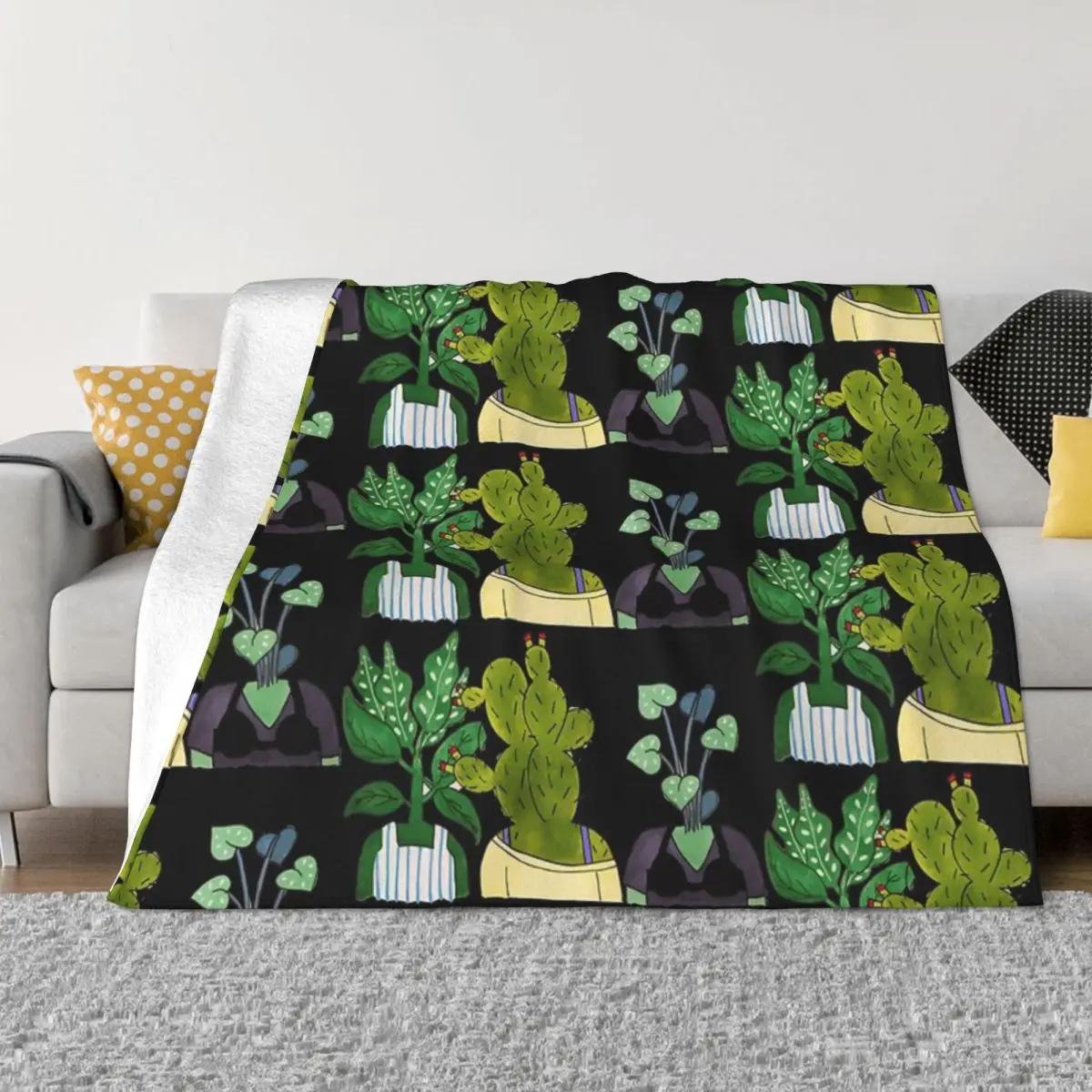 Tuca Bertie Plants Una Coperta In Micro Pile Ultra Morbida