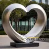 Wholesale contemporary red heart sculpture mall stainless steel 1