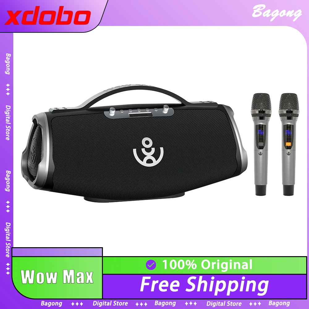 Xdobo Wow Max Three-frequency Sound Box Speaker 300W Bluetooth Subwoofer With Wireless Microphone Outdoor Speaker Gifts