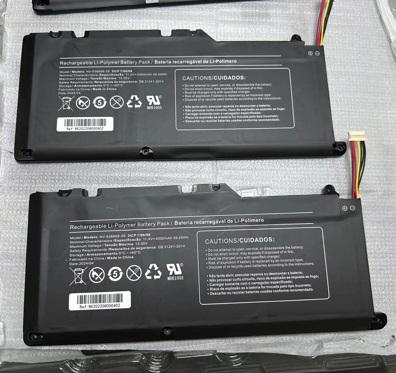 Bateria do Portátil para Notebook Série Positivo Nv6366683s Nv-63668 2s 11.4v 43500mah 50.59wh 10 Pinos Cabos cp - Imagem 2