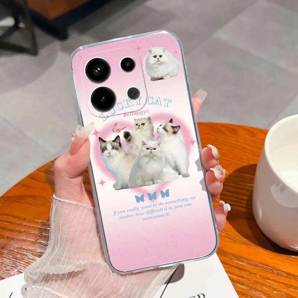 Floral Love Heart Clear Soft TPU Shockproof Phone Case