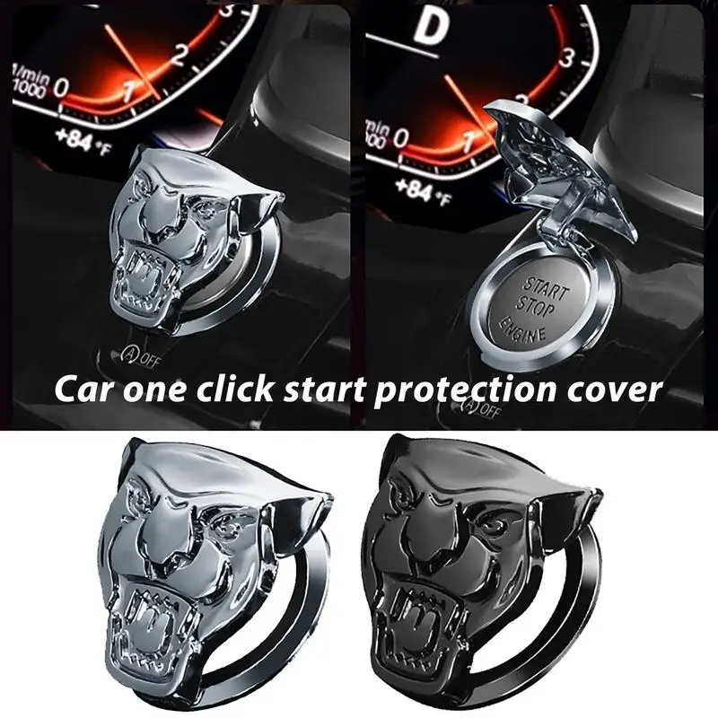 Car Start Button Protective Cover Ignition Switch Protection Car Engine Start Stop Switch Button Cover Decorative Auto Accessory