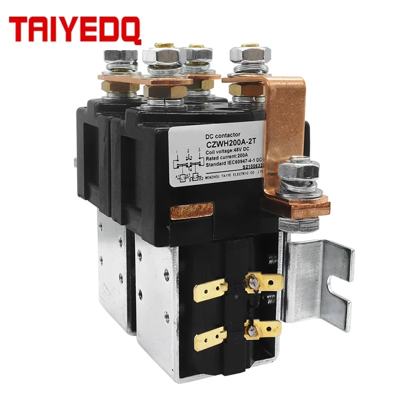 Contator Czwh2t 200a 24v 48v da C.c. para os Caminhões de Bateria dos Veículos Elétricos e o Interruptor Positivo e Negativo das Empilhadeiras Elétricas