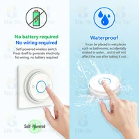 Diese Wifi Rf Smart Home Tuya Light Switch Smart Life 16A AC Relay Receiver No Battery Needed Self Powered Wall Panels Switch - Image 5