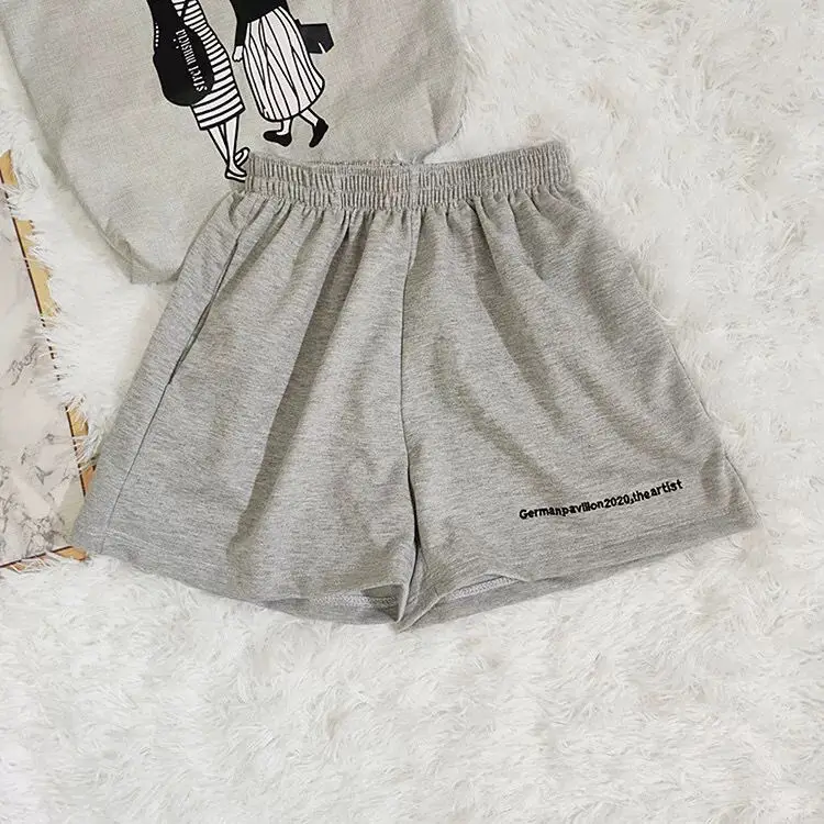 Y2K Shorts Sports High Waist Letter Print Casual Punk Summer Harajuku Retro 2022 Fashion Oversized Female High Street Solid new american eagle shorts