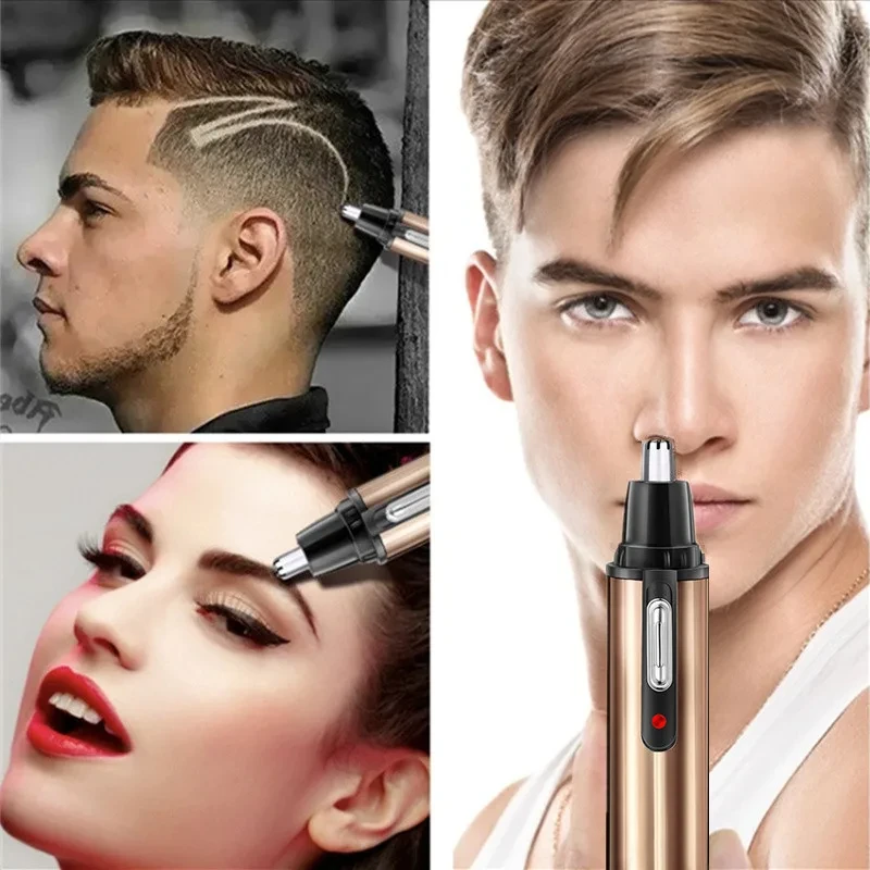 Portable 4 in 1 Multifunctional Nose Hair Trimmer Body Hair Clipper Eyebrow Trimmer Shaving Machine for Man Razor Waterproof 4