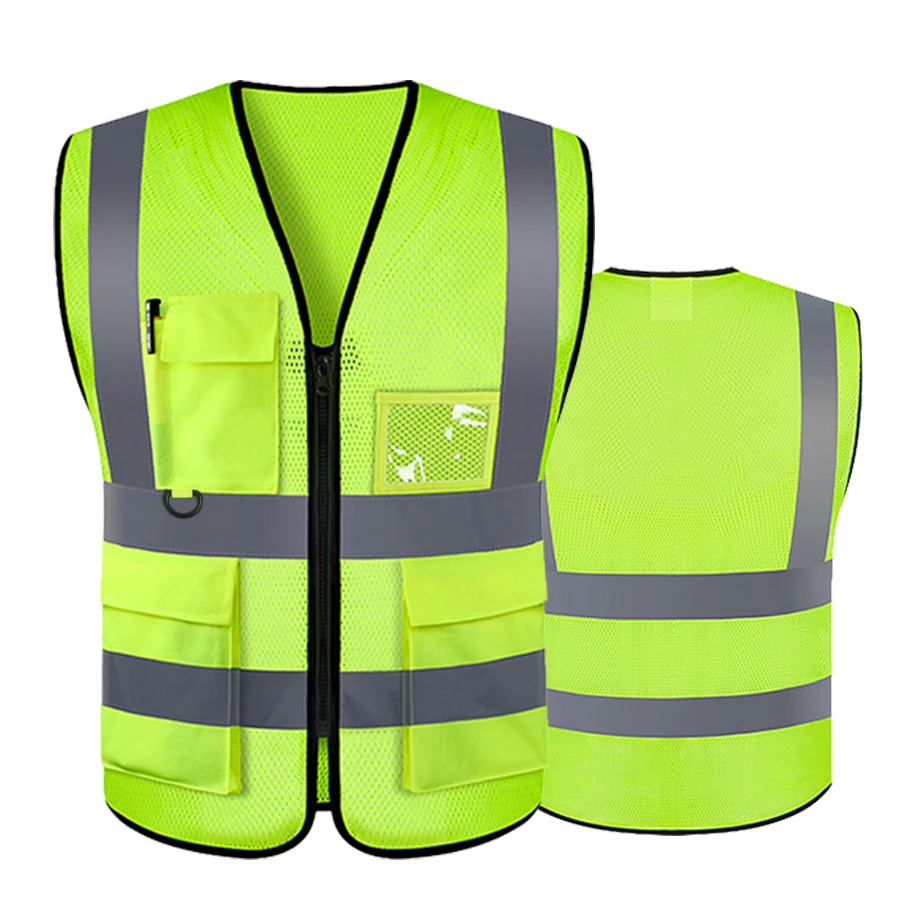 Alta Visibilidad Safety Uniformes Ciclismo Chaleco Reflectivo