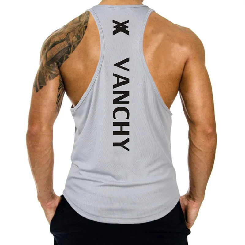 

Men's Running Sports Training Muscle Vest Waistcoat Sleeveless Top Sports Quick-Drying GD-CT