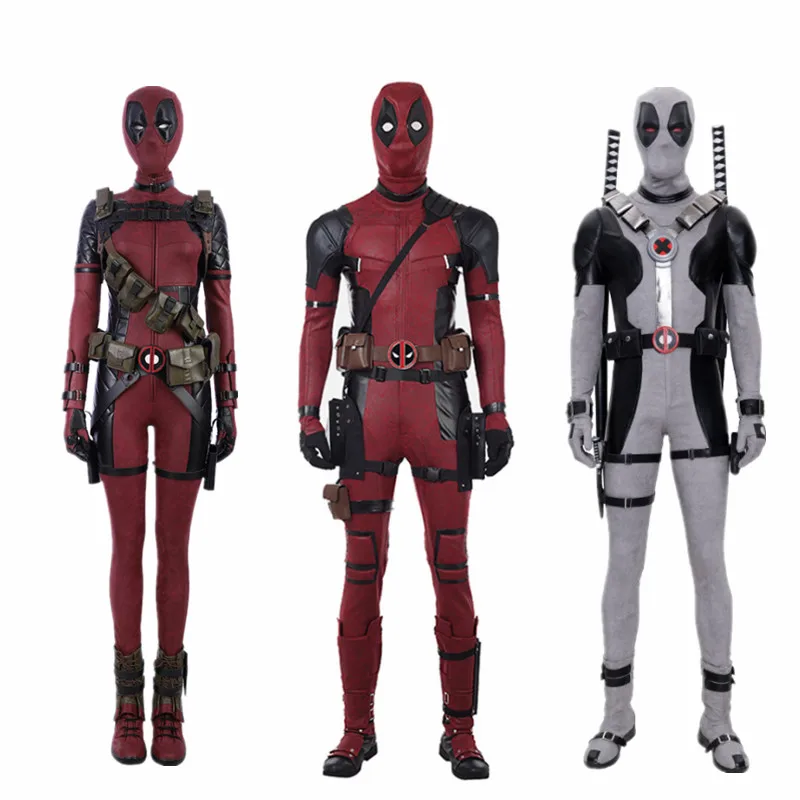 Flash Deadpool Cosplay Costume Wade Winston Wilson Bodysuit Deluxe Leather  Outfits Halloween Cosplay for Adults shoes - AliExpress