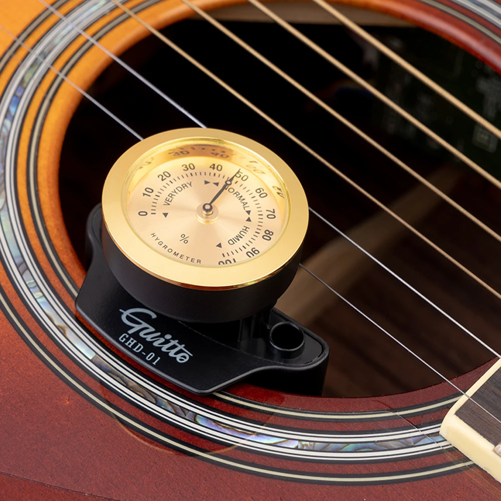 GHD-01 Guitar Humidifier 2 in 1 Humidity Hygrometer Care System for Acoustic Classical Electric Guitars Guitar Accessories