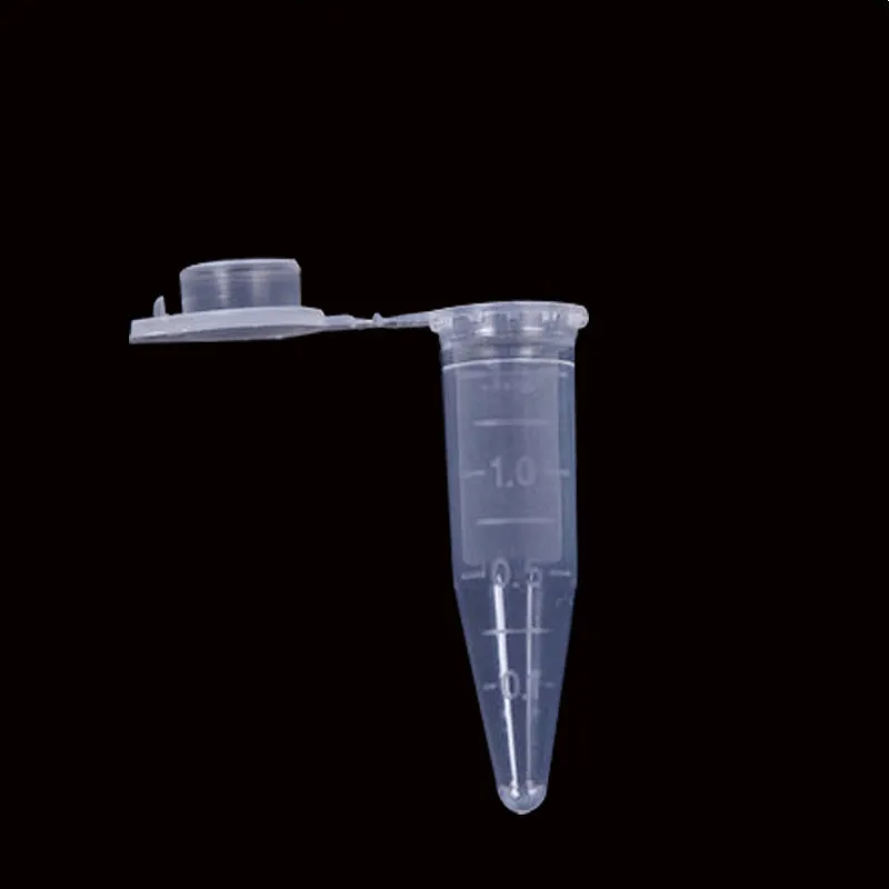 100pcs Mini Plastic Test Tubes with Cap Transparent Plastic 1.5ml Micro Tips Centrifuge Tubes Container for Sample Vials Bottle plastic test tubes,centrifuge tube