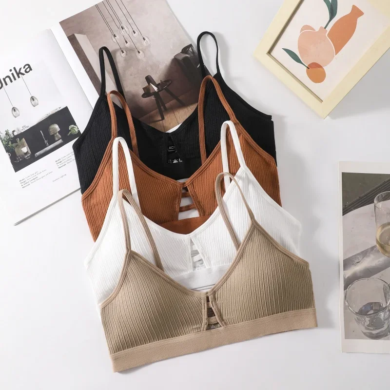 Description Picture 4 of itemSexy Bra Women Seamless Underwear Tube Tops Hollow Sports Bras Push Up Lingerie Female Fitness Bras Bandeau Top