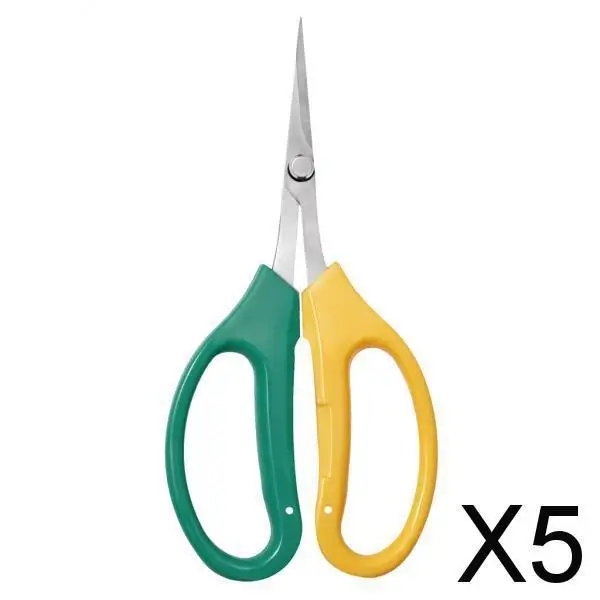 5xStainless Steel Garden Pruning Scissor for Flower Arrangement 5cm Straight