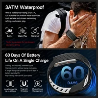 Nouveau bracelet intelligent sans écran, moniteur de santé ECG+PPG, fréquence cardiaque, pression artérielle, étanche 3ATM, montre connectée de sport 6