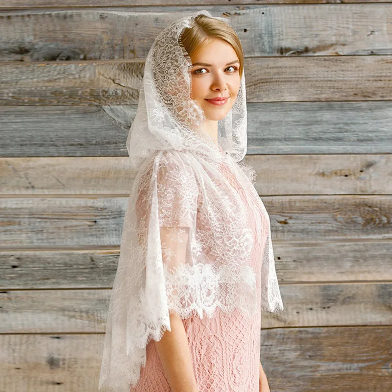 Lace Mantilla Veil Spanish Lace Scarf Head Coverings For Women