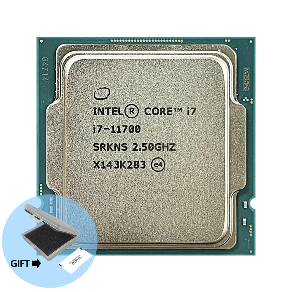 

Процессор Intel Core i7-11700 i7 11700 2,5 ГГц Восьмиядерный 16-поточный ЦПУ L3 = 16 Мб 65 Вт LGA 1200