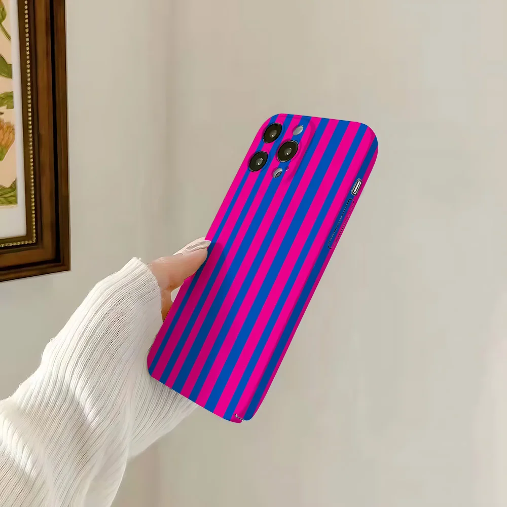 Burgundy Art Line Design Glossy Film Phone Case