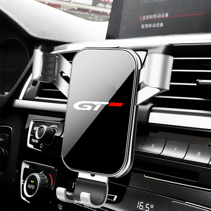 Gravity Car Phone Holder Car Air Vent Clip Mount Mobile Phone Holder for Peugeot gt gti gtline 508 5008 3008 208 2008 308