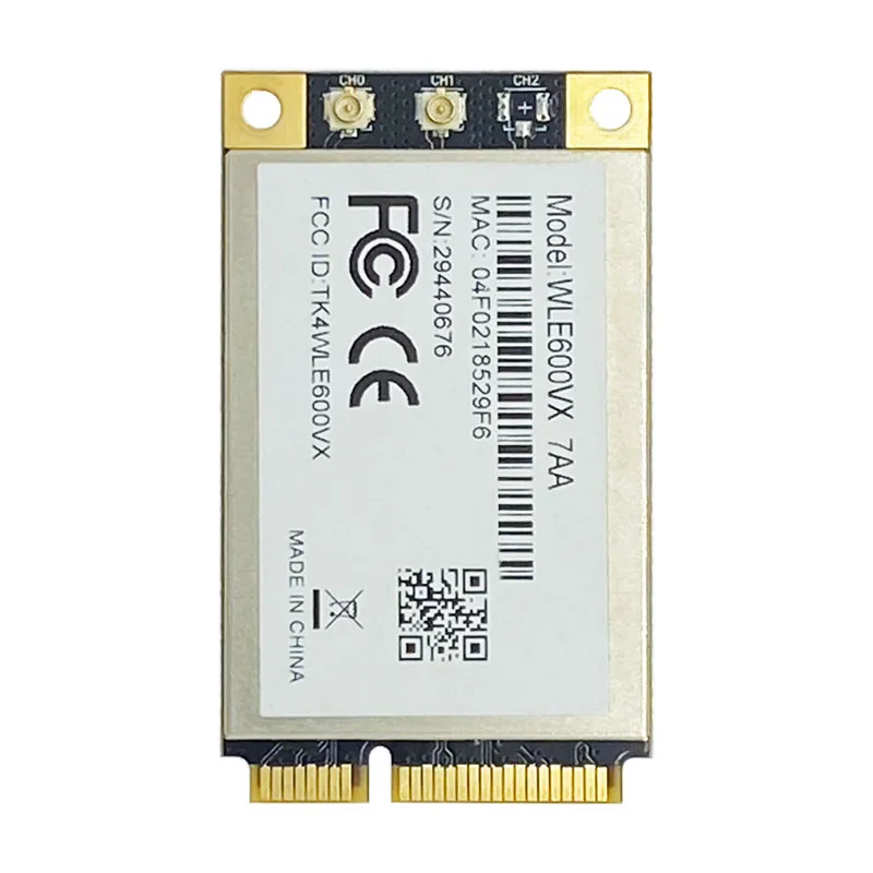 WLE600VX 7AA I-TEMP MINI PCIE QCA9882 WIFI 모듈 MIMO 802.11ac 산업용 등급 무선 네트워크 카드