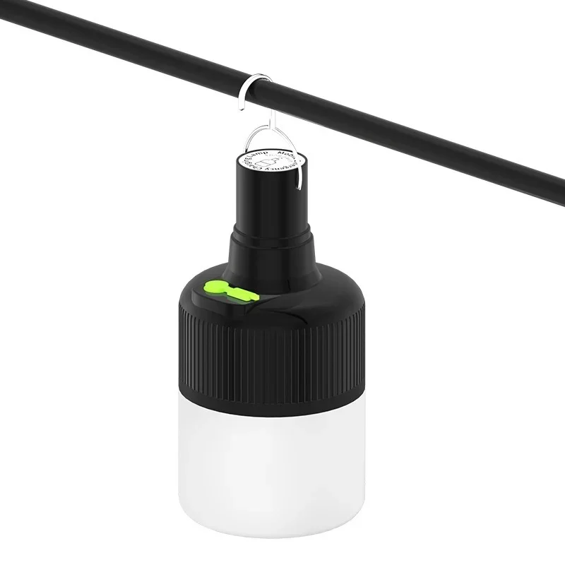 Portable Tent Lamp USB Rechargeable LED Camping Lantern Hanging Bulb Emergency Lights Outdoor Garden BBQ Party Light Lanterns