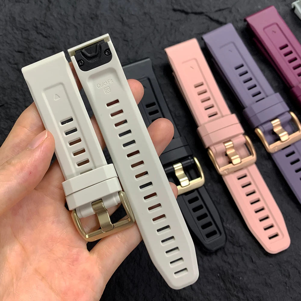Sport Silicone QuickFit 20mm Watch Band Strap