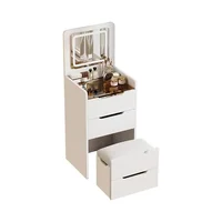 Cream wind dresser modern simple multi-functional 48CM 40CM bedside chest integrated makeup table storage cabinet 2