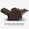 61.8" Power Loveseat Recliner with Heat and Vibration, Fabric Electric Reclining Loveseat, USB Charge Port 4