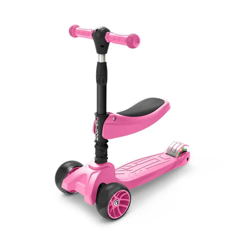

Spot Red LED Light-up Kick Scooter with Seat Supports for Ages 3+, Unisex