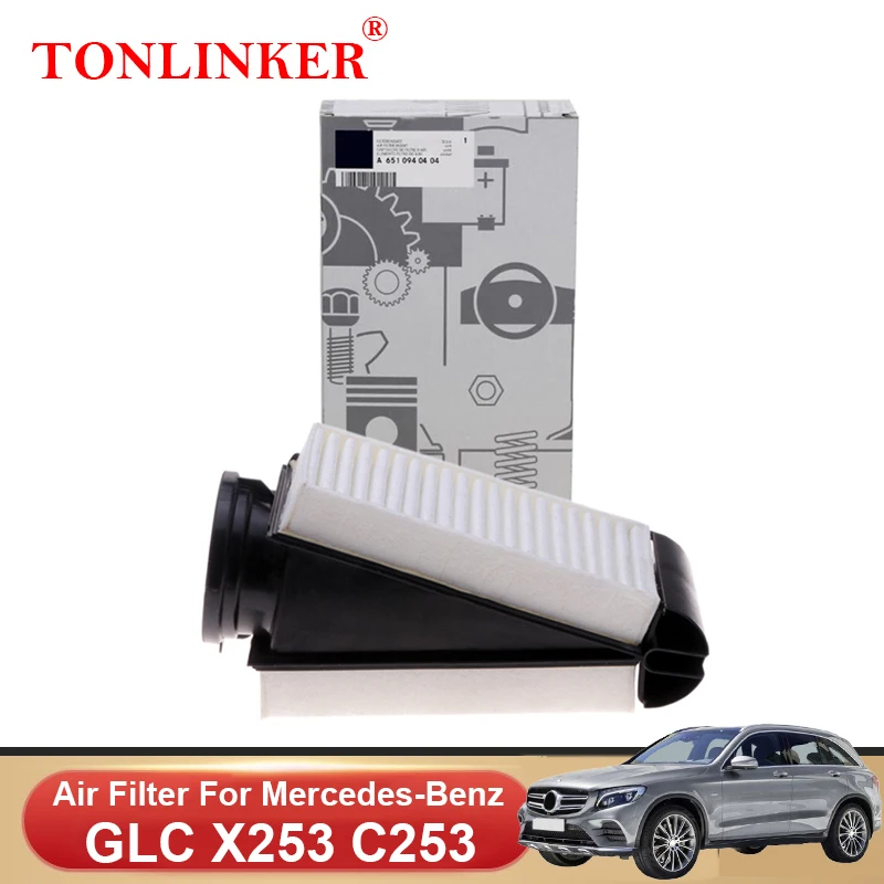 

TONLINKER Air Filter A6510940404 For Mercedes Benz GLC X253 C253 2015-2019 GLC 220d 250d 4MATIC Diesel Model Car Accessories