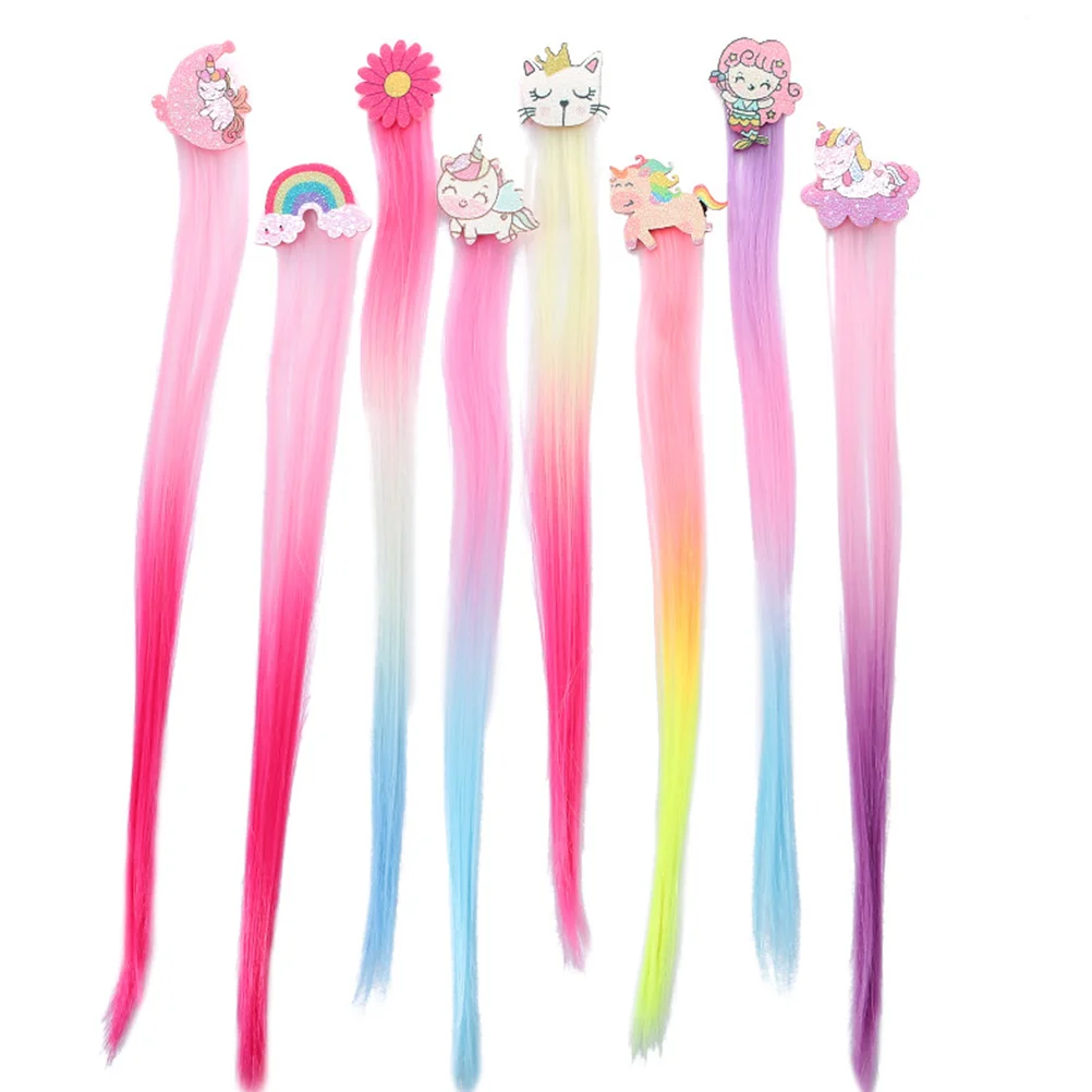 

8 Pcs Cartoon Barrette Hairpins for Brooches Accessories Clips Kawaii Korean Version Accessary