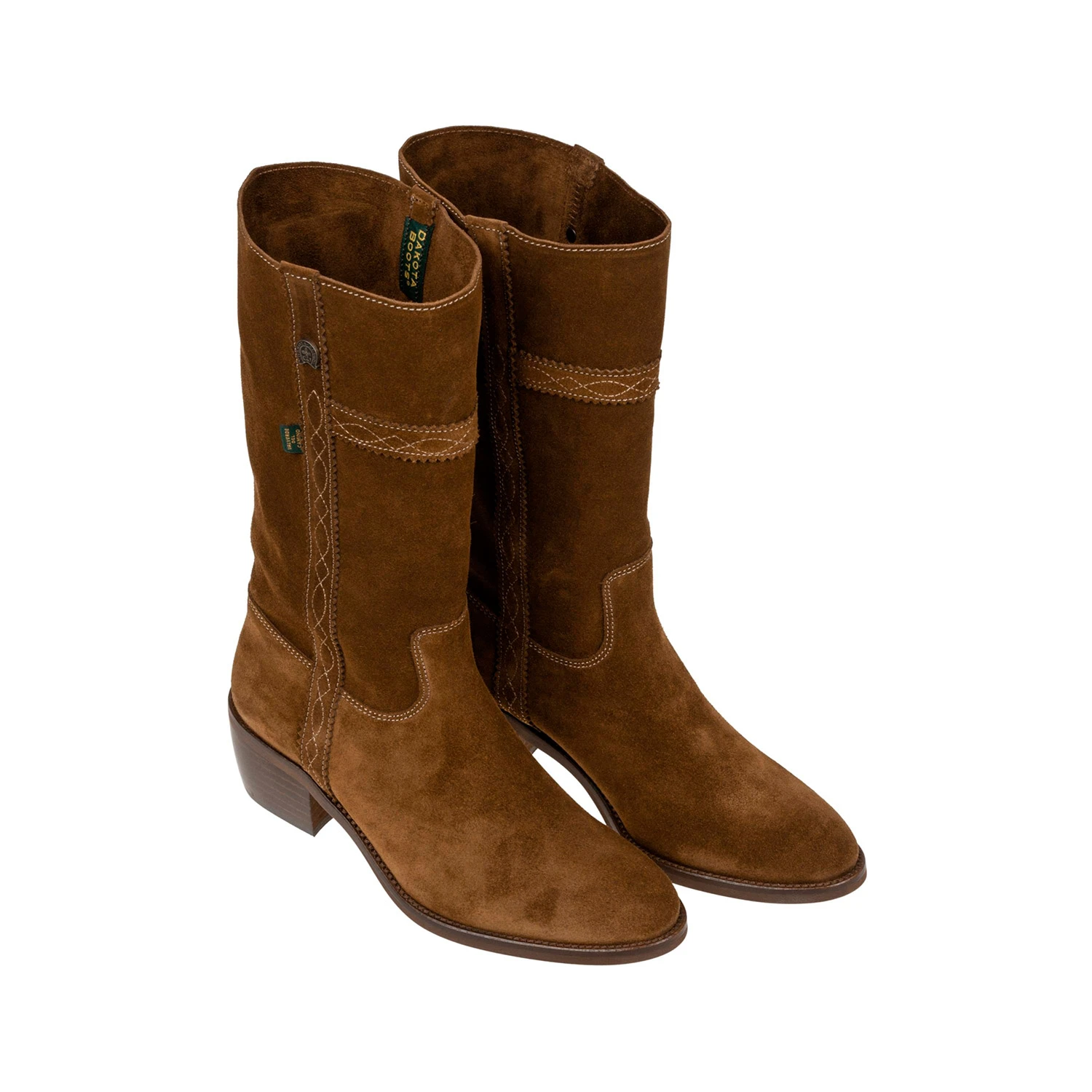 Botas para Western para Mujer, Bota estilo Vaquera de Piel(serraje) marca Dakota Boots