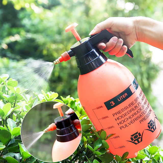 2L/3L Spray -Palack Kézi Nyomás Permetező Légnyomású Palack Öntözés Szivattyú Víz Kert