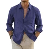 119640-e13a5c.jpg Long Sleeve Linen Cotton Shirts Premium Korean Loose Lapel Breathable White