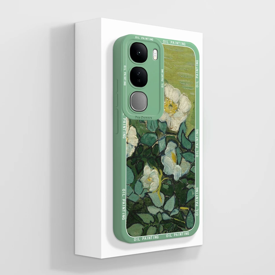 Fashionable Soft Liquid Silicone Phone Case, Compatible with Select Vivo Models, in Chic Back Cover Design