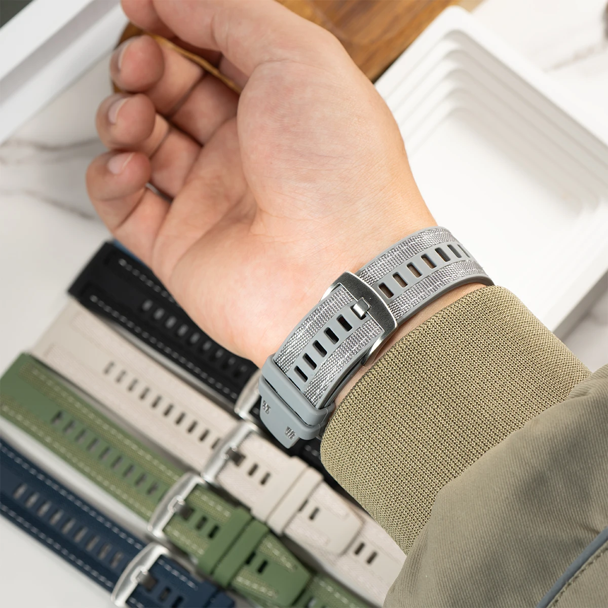 Sport Nylon and Silicone Replacement Strap