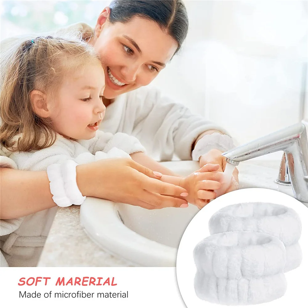 Your Arms Soft to Touch for Yoga Running Face Wash Wristbands for Washing Face Spa Wrist Washband Microfiber Absorbent