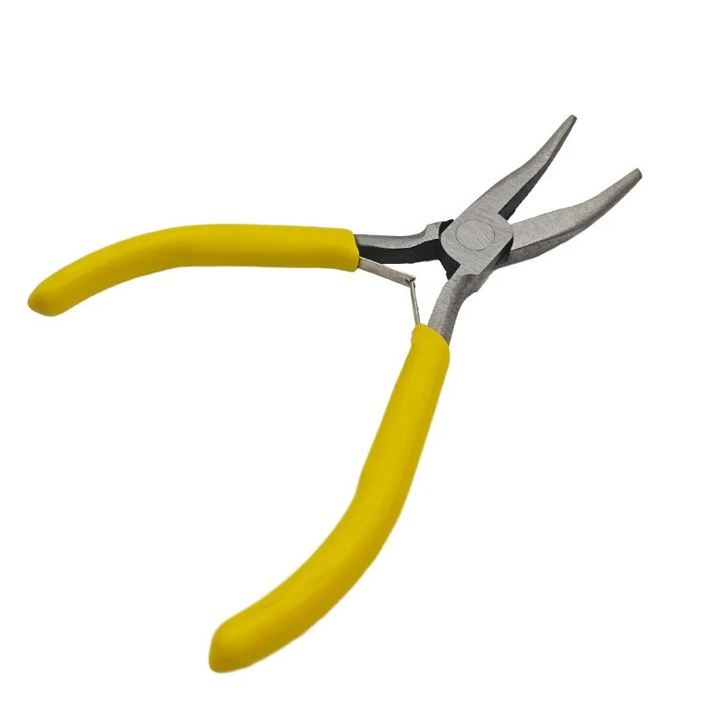 1/4개 노란색 수제 DIY 공구 펜치, 무날 펜치, 대각선 절단 펜치, 하드웨어 공구