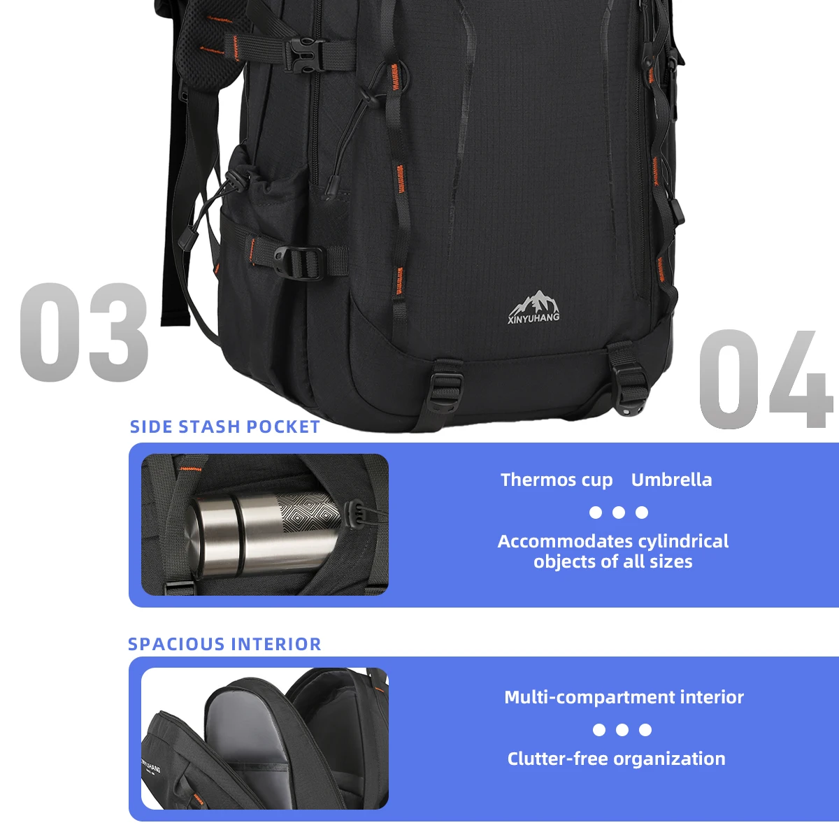 Backpack 2025 New Model Men's Large-Capacity Business Travel Computer Backpack Daily Outdoor Student School Bag Girls Junior High School Students High School Students